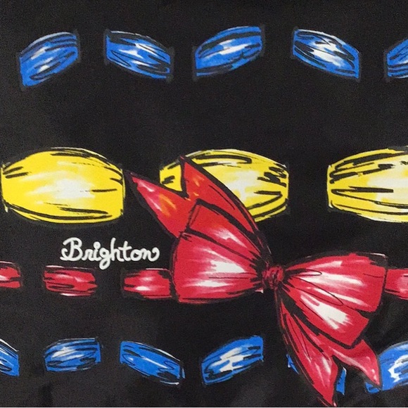 Brighton | Bags | Nwt Brighton Artchic Carryall Take A Beau  NWT Brighton Art-Chic Carryall, Take a “Beau” Tote, Hand-Printed, Big Black Bow